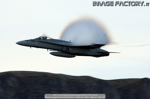 2007-10-10 Axalp Shooting Range 0303 FA-18C Hornet